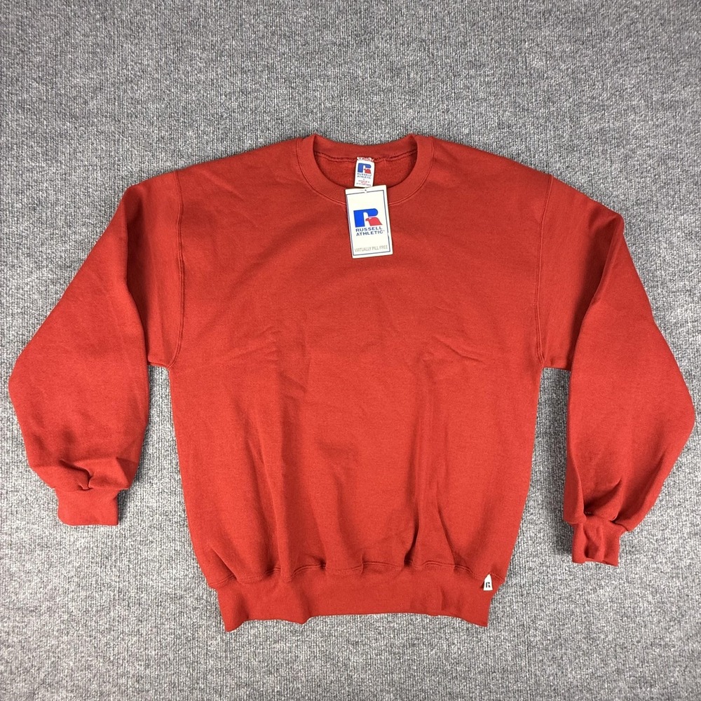 Russell‎ Athletic Sweatshirt Mens Large Red NuBlend Fleece Crewneck Pullover